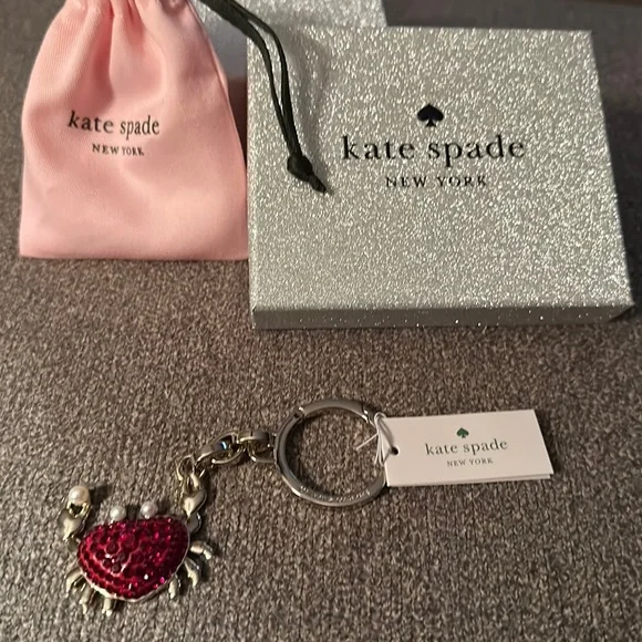 Kate Spade ❤️ Maryland Crab 🦀🦀🦀 Keychain / Bag Charm ~NWT - Picture 2 of 9